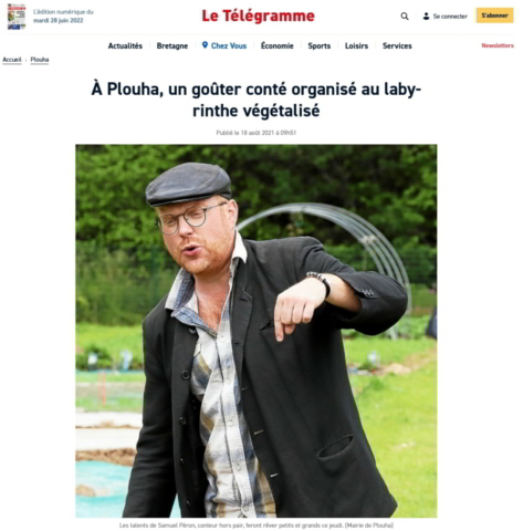 article Le Télégramme du 18 août 2021