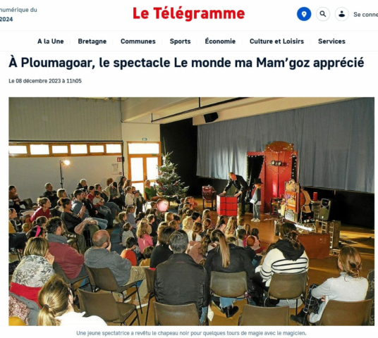 article Le Télégramme du 8 janvier 2024