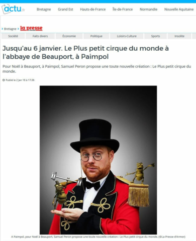 article La Presse d'Armor du 2 janvier 2018