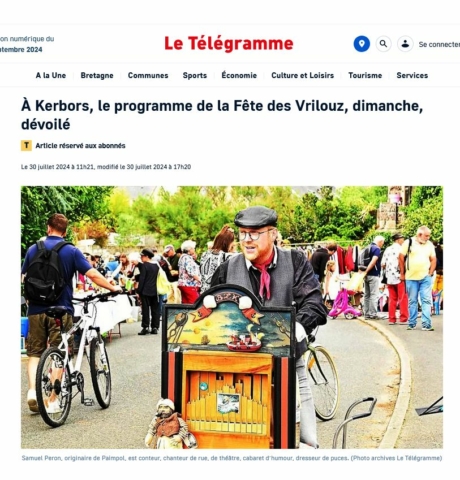 article Le Télégramme du 30 juillet 2024