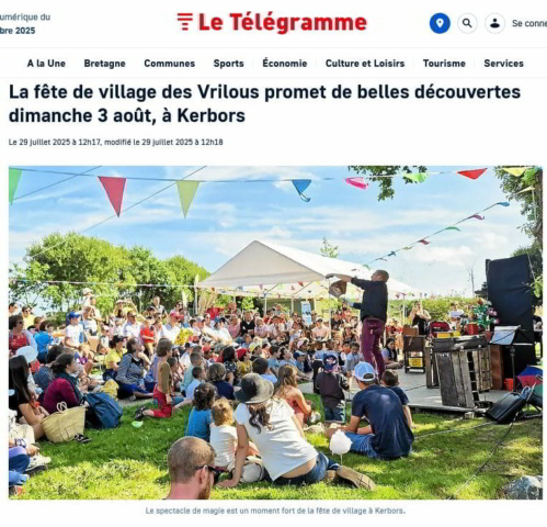 article Le Télégramme du 29 juillet 2025