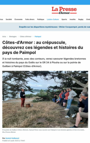 article Presse d'Armor du 6 août 2025